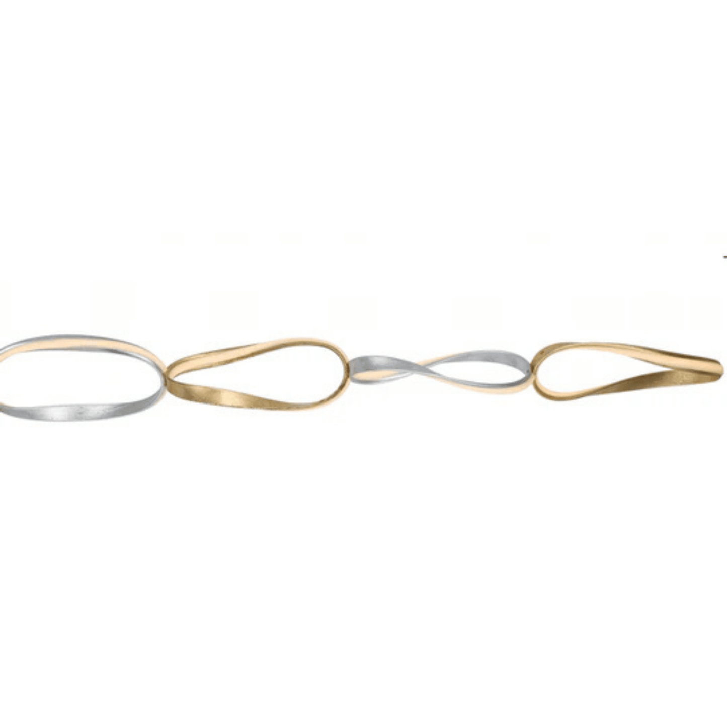 Prague Horizontal Chandelier Gold and Chrome - Orvon Lighting