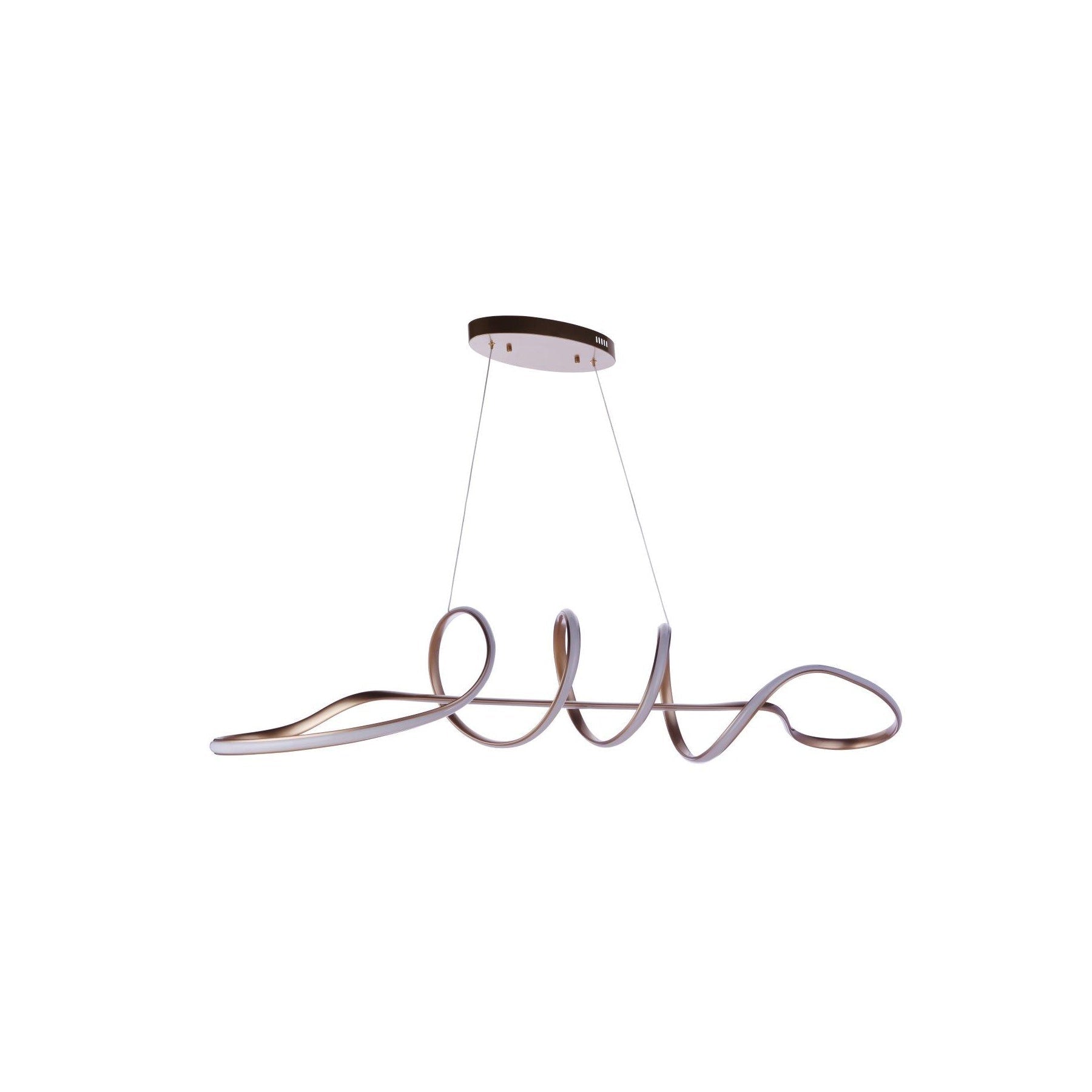 Pulse LED 11.75 inch Champagne Brass Pendant Ceiling Light - Orvon Lighting