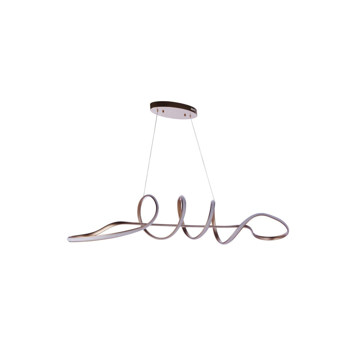 Pulse LED 11.75 inch Champagne Brass Pendant Ceiling Light - Orvon Lighting