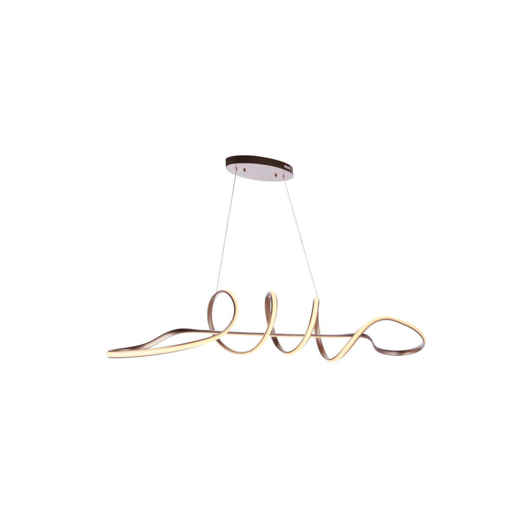 Pulse LED 11.75 inch Champagne Brass Pendant Ceiling Light - Orvon Lighting