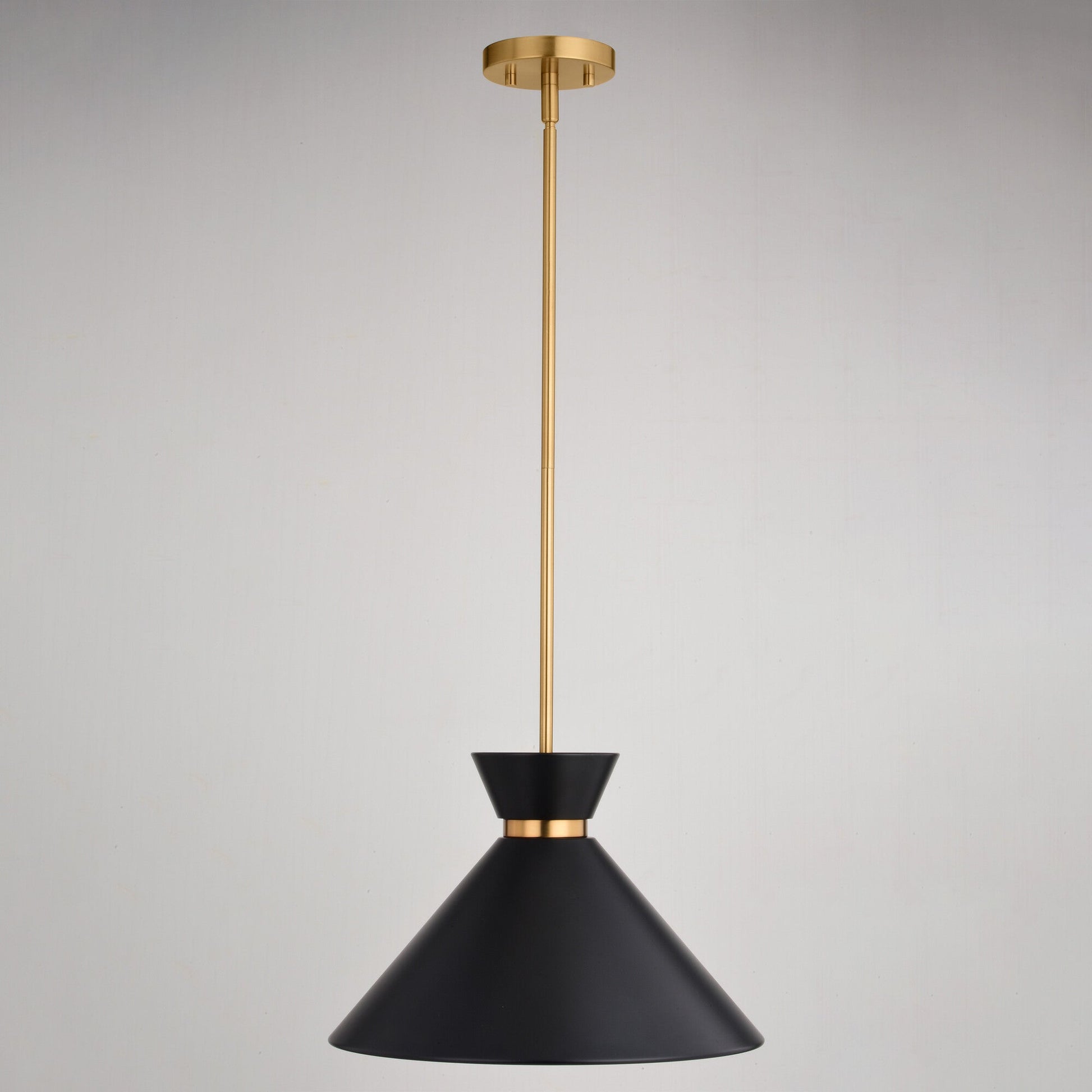Racine 15 - in 1 Light Pendant Matte Black,White and Natural Brass - Orvon Lighting