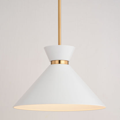 Racine 15 - in 1 Light Pendant Matte Black,White and Natural Brass - Orvon Lighting