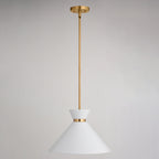Racine 15 - in 1 Light Pendant Matte Black,White and Natural Brass - Orvon Lighting