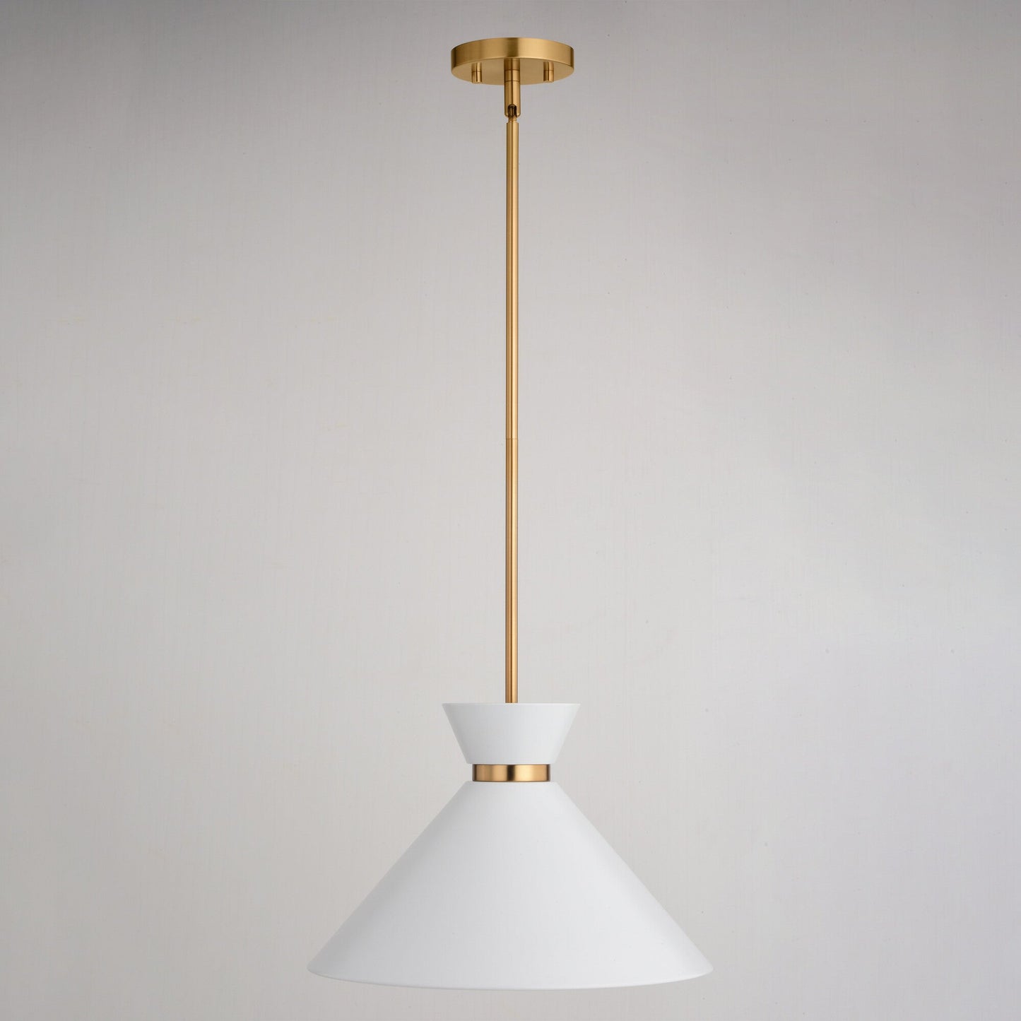 Racine 15 - in 1 Light Pendant Matte Black,White and Natural Brass - Orvon Lighting
