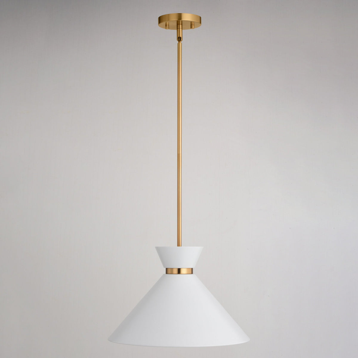 Racine 15 - in 1 Light Pendant Matte Black,White and Natural Brass - Orvon Lighting