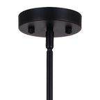 Rad 23.5 - in. 4 Light Pendant Black and Natural Brass,Satin Nickel - Orvon Lighting