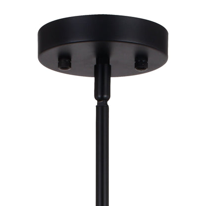 Rad 23.5 - in. 4 Light Pendant Black and Natural Brass,Satin Nickel - Orvon Lighting
