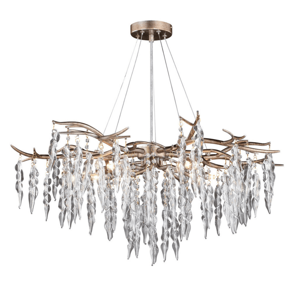 Rainier 5 Light Chandelier Silver Mist - Orvon Lighting