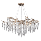 Rainier 5 Light Chandelier Silver Mist - Orvon Lighting