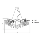 Rainier 5 Light Chandelier Silver Mist - Orvon Lighting