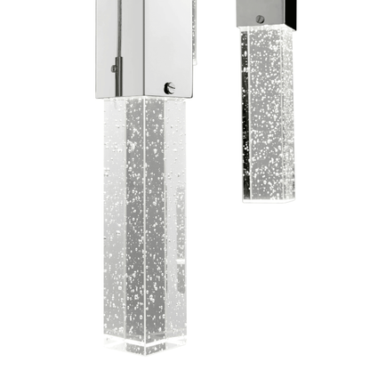 Rectangular Crystal Chandelier 9 Light - Orvon Lighting