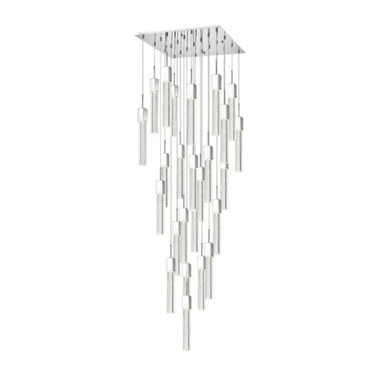 Rectangular Crystal Chandelier XL 25 Light - Orvon Lighting