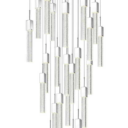 Rectangular Crystal Chandelier XL 25 Light - Orvon Lighting