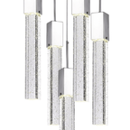 Rectangular Crystal Chandelier XL 5 Light - Orvon Lighting