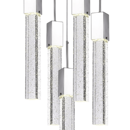 Rectangular Crystal Chandelier XL 5 Light - Orvon Lighting