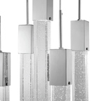 Rectangular Crystal Chandelier XL 5 Light - Orvon Lighting