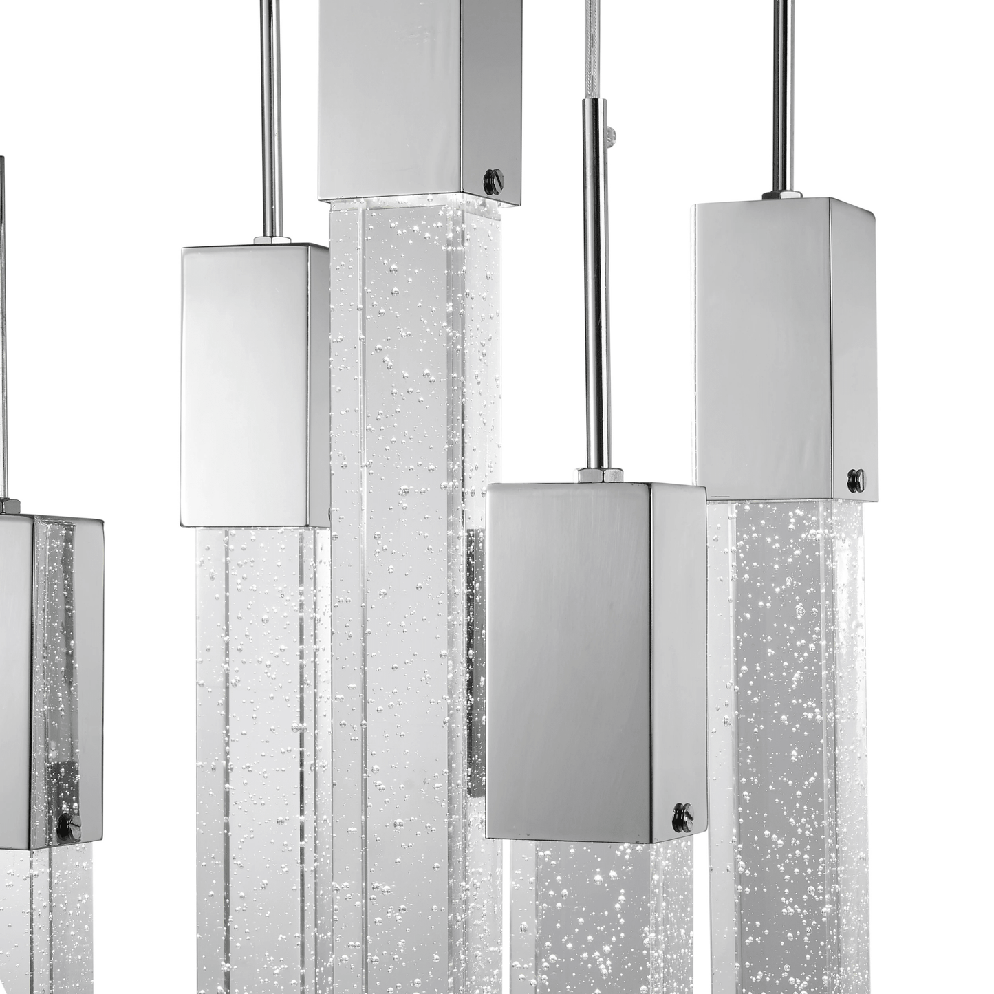 Rectangular Crystal Chandelier XL 5 Light - Orvon Lighting