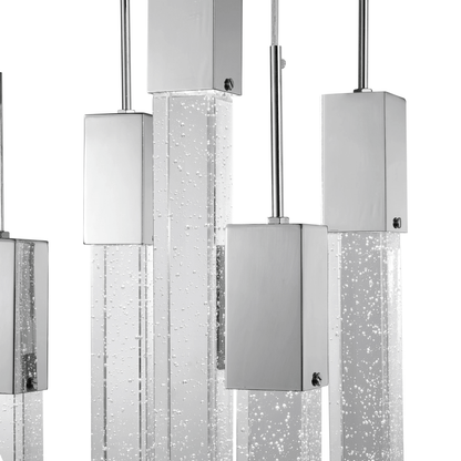 Rectangular Crystal Chandelier XL 5 Light - Orvon Lighting