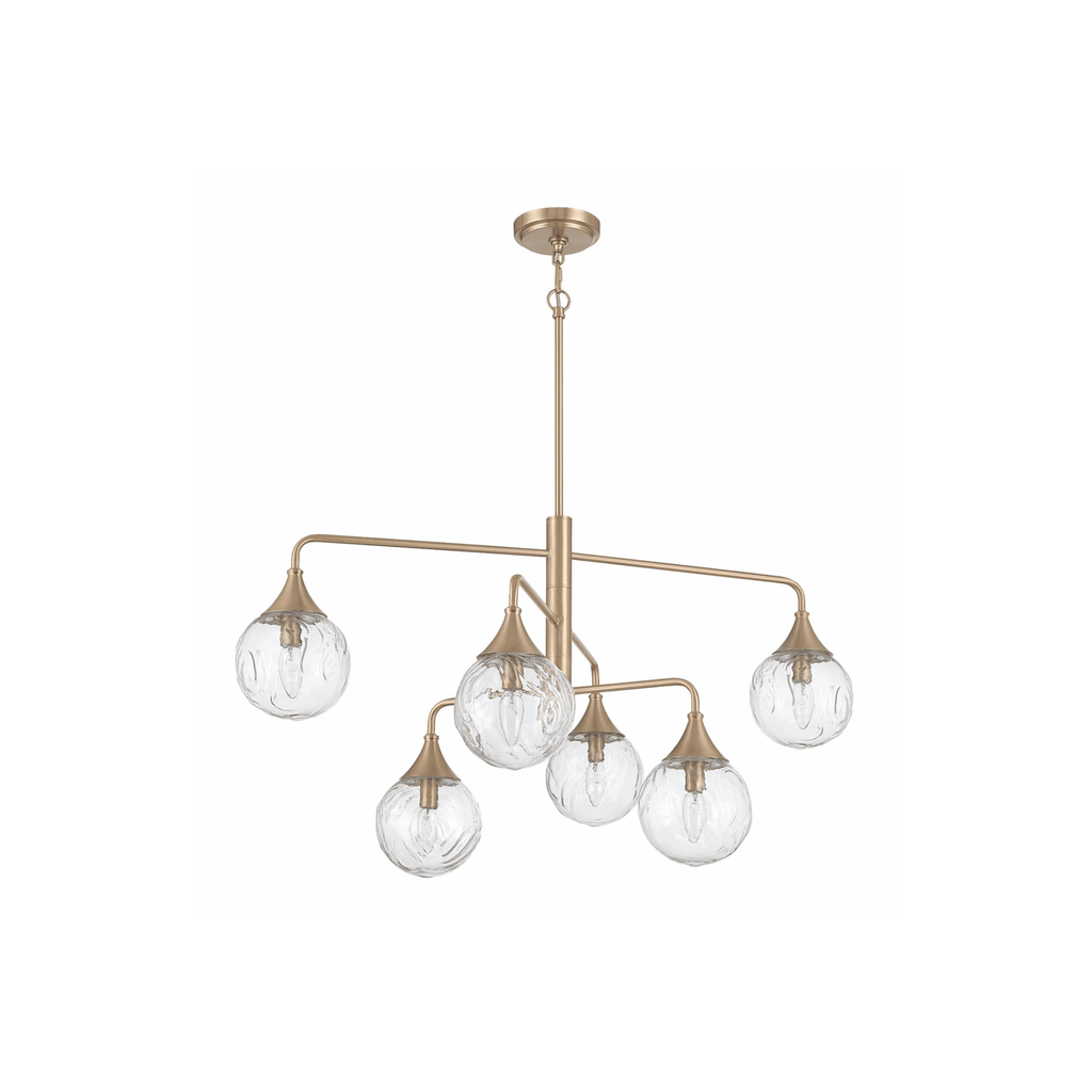 Reflection 6 Light Chandelier in Craftmade - Orvon Lighting