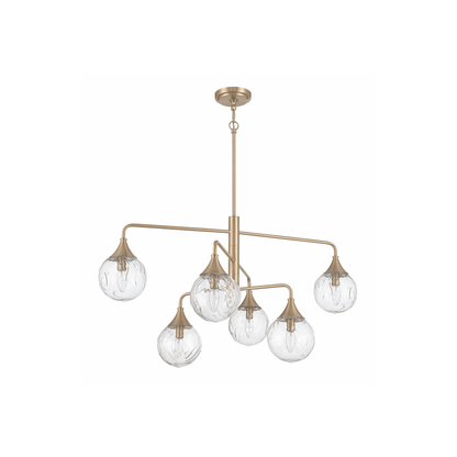 Reflection 6 Light Chandelier in Craftmade - Orvon Lighting