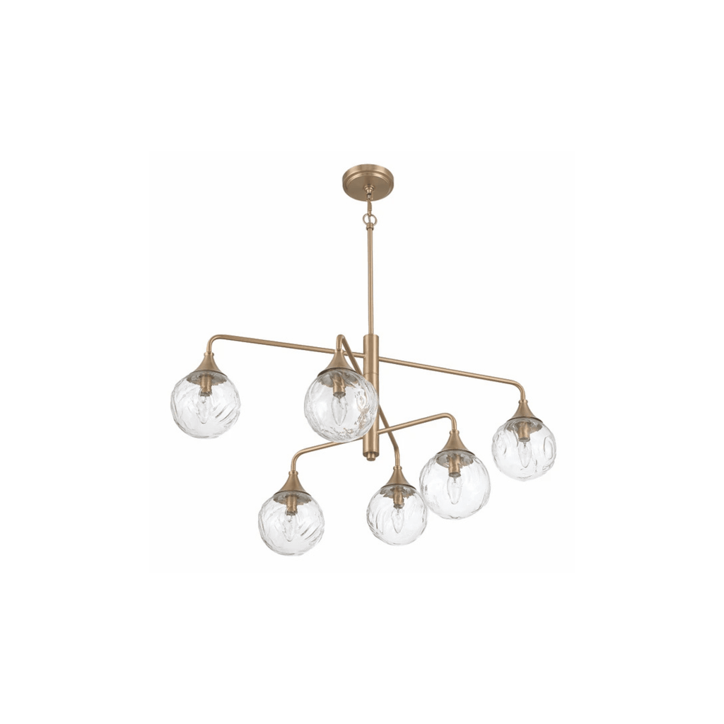 Reflection 6 Light Chandelier in Craftmade - Orvon Lighting