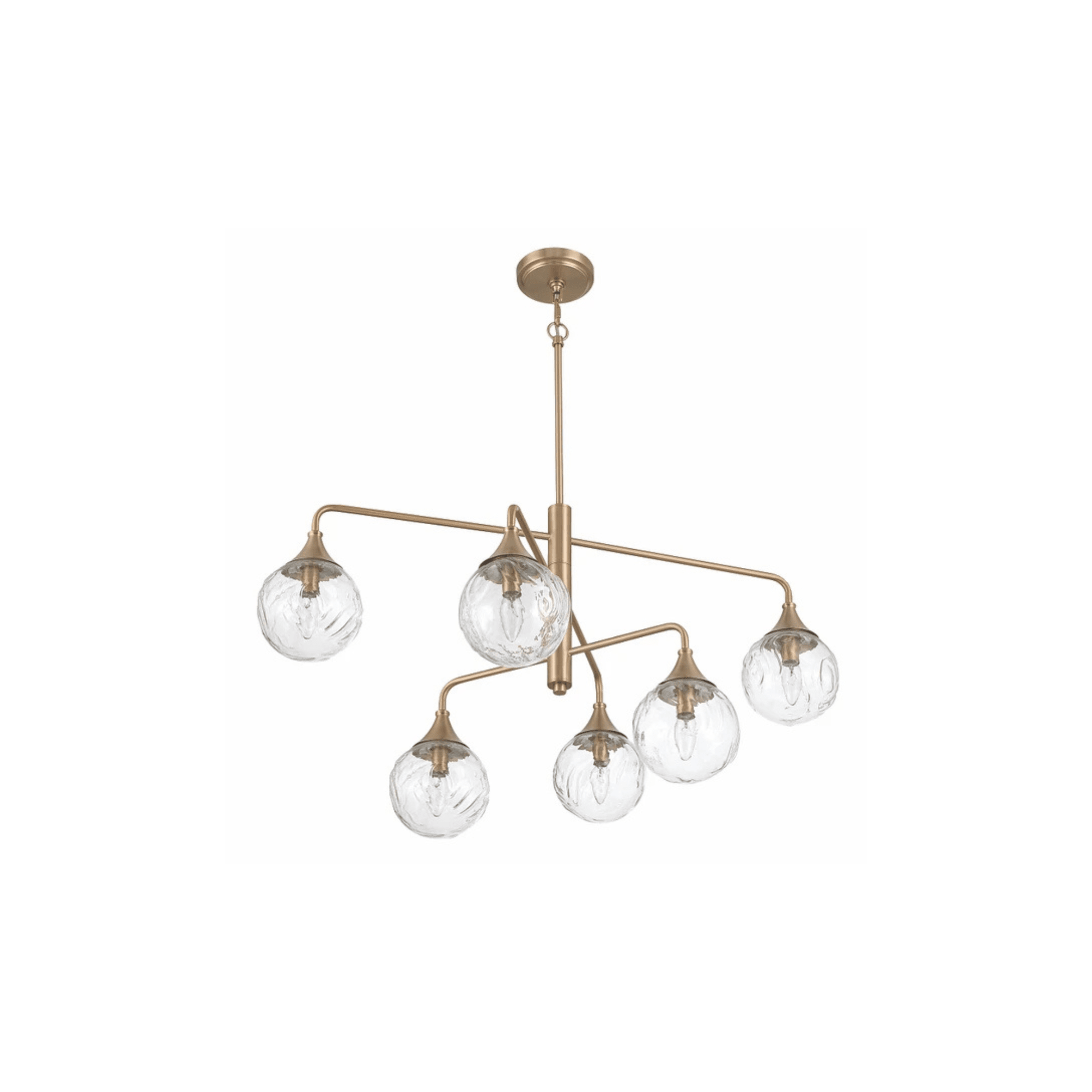 Reflection 6 Light Chandelier in Craftmade - Orvon Lighting