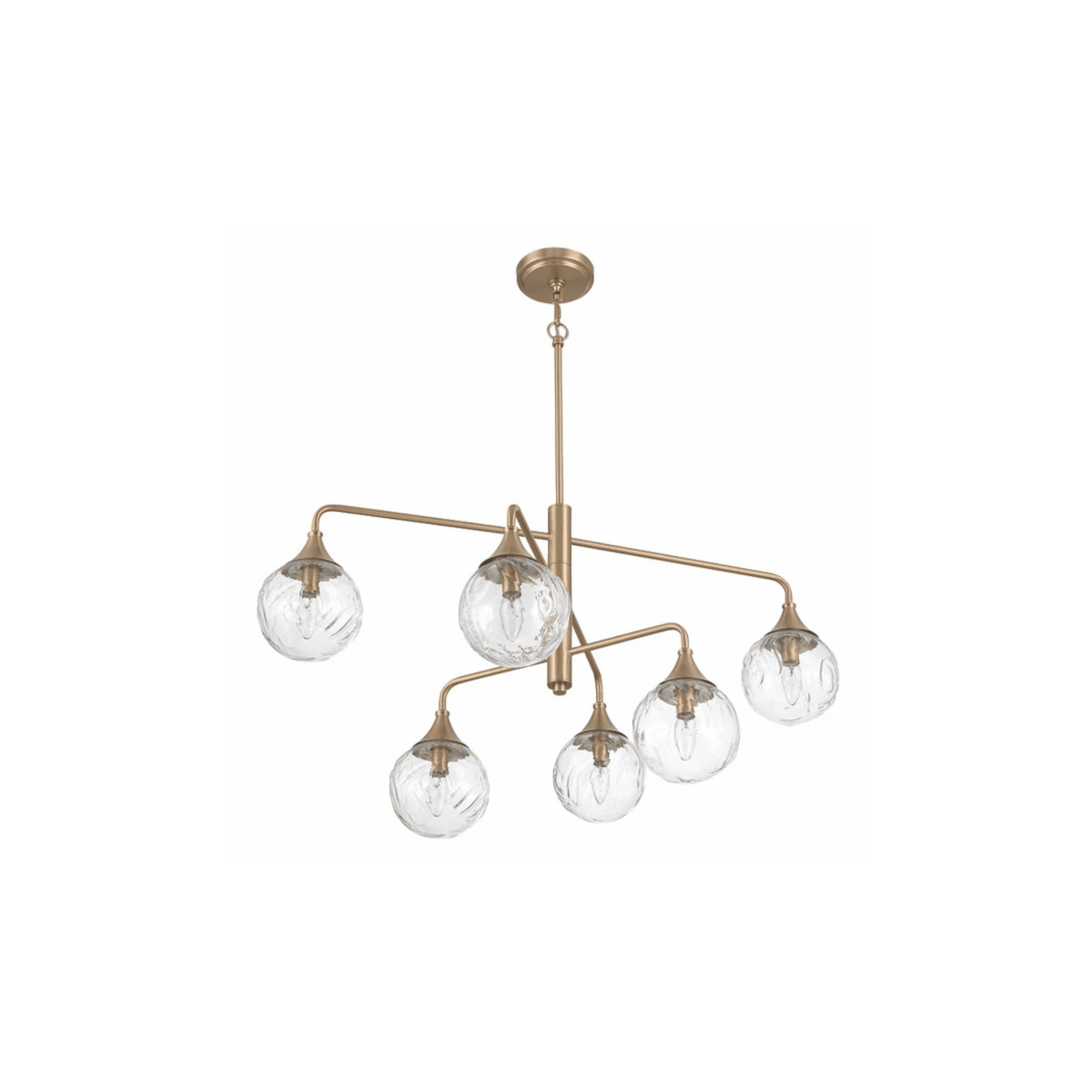 Reflection 6 Light Chandelier in Craftmade - Orvon Lighting