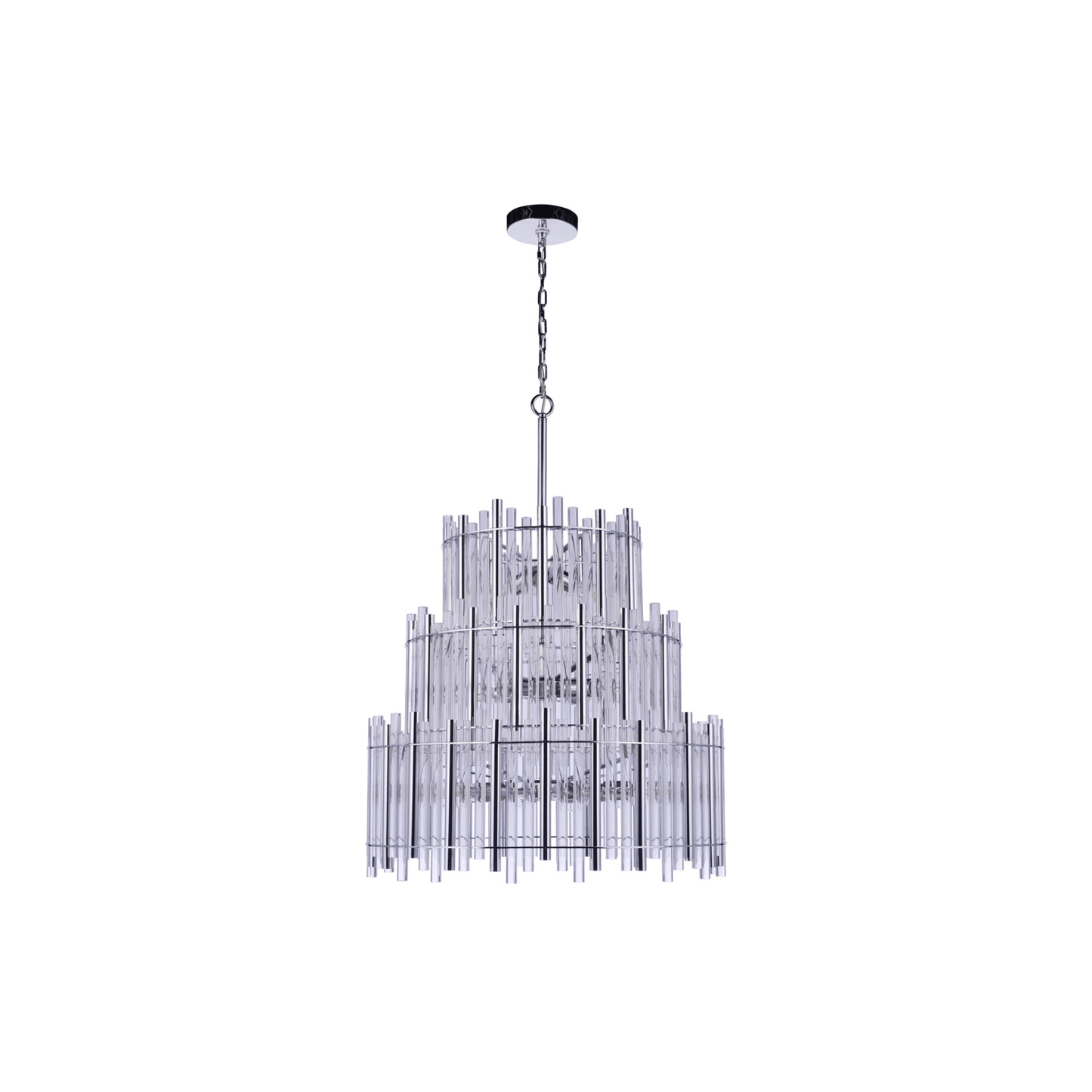 Reveal Chandelier Ceiling Light Silvers/Grays - Orvon Lighting