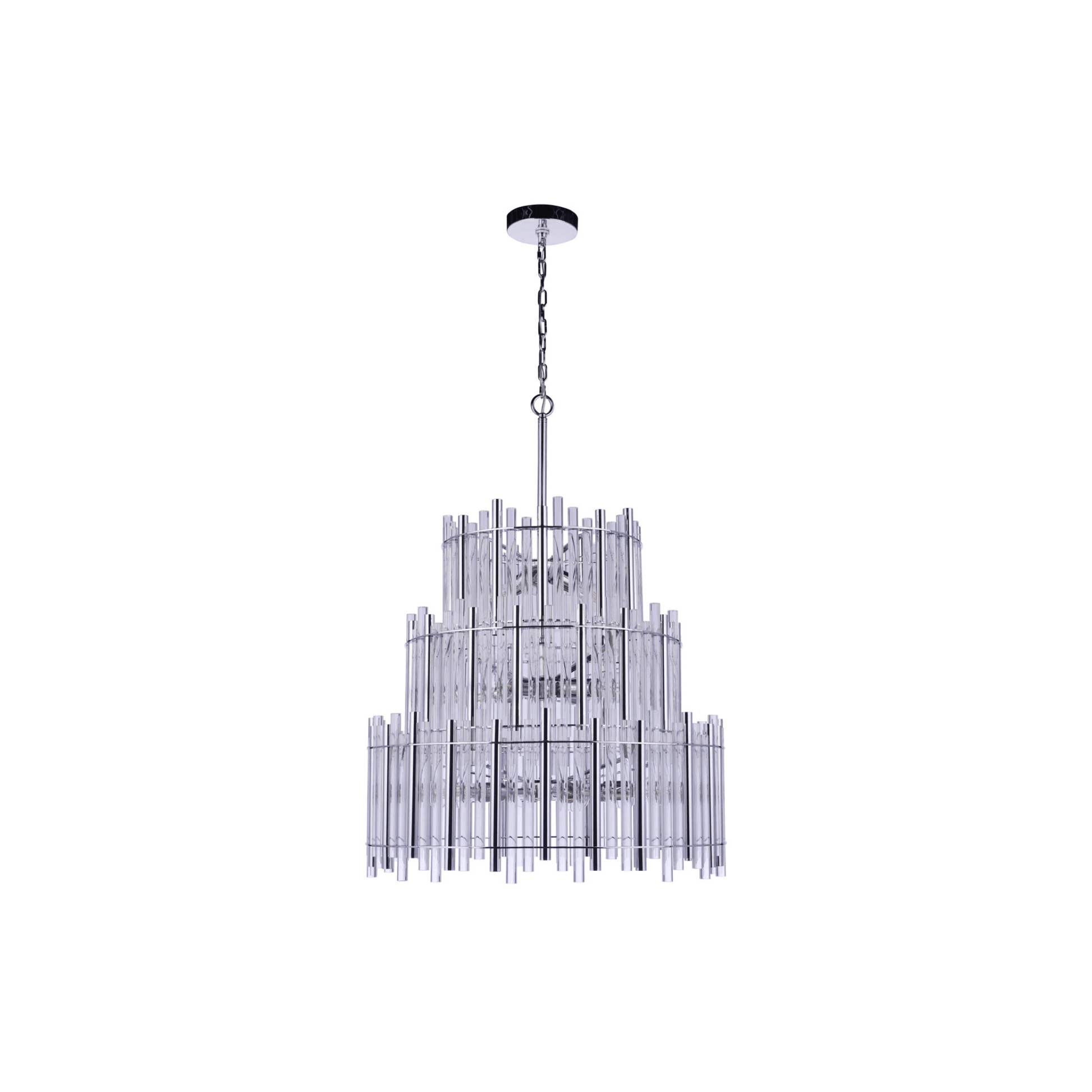 Reveal Chandelier Ceiling Light Silvers/Grays - Orvon Lighting