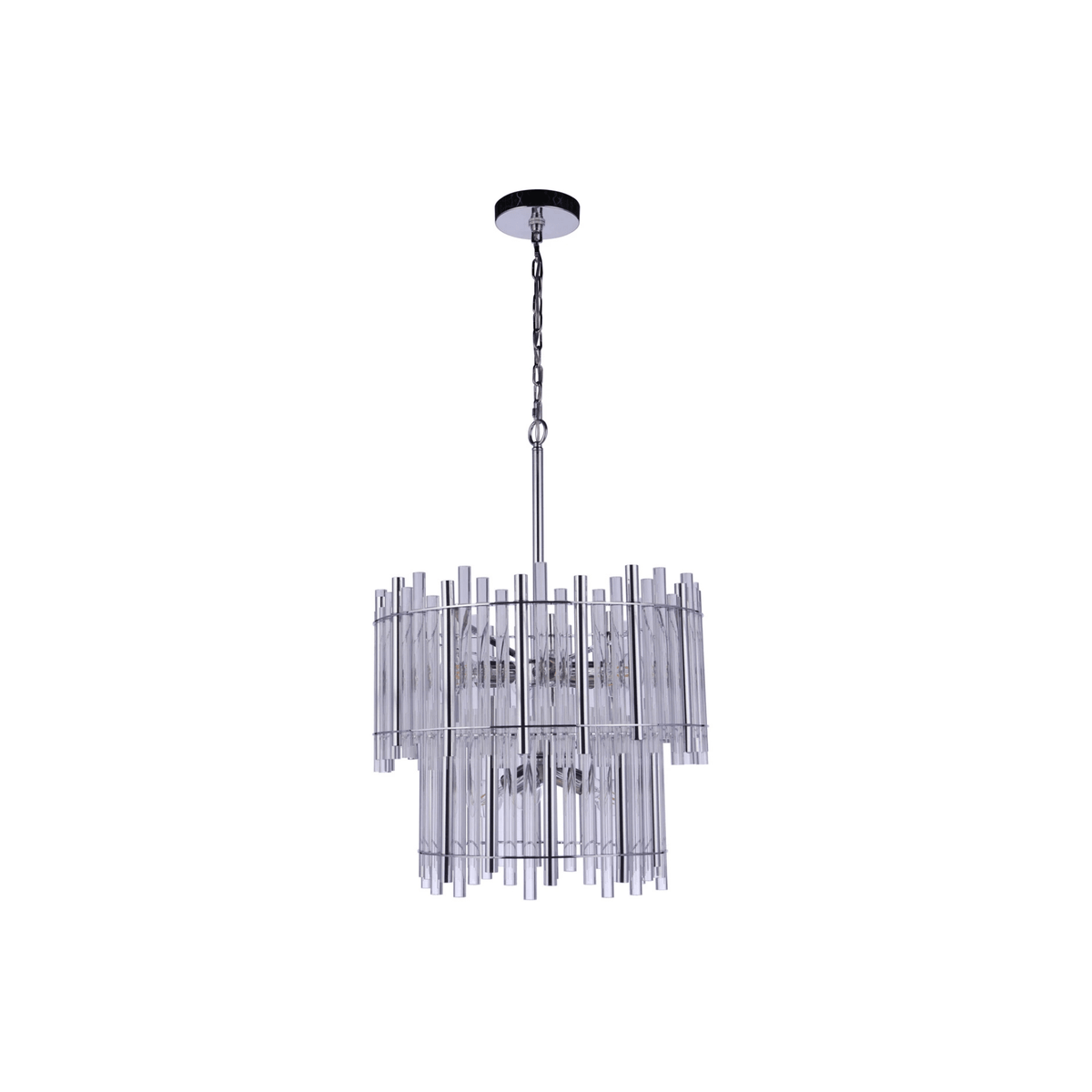 Reveal Chandelier Ceiling Light Silvers/Grays - Orvon Lighting