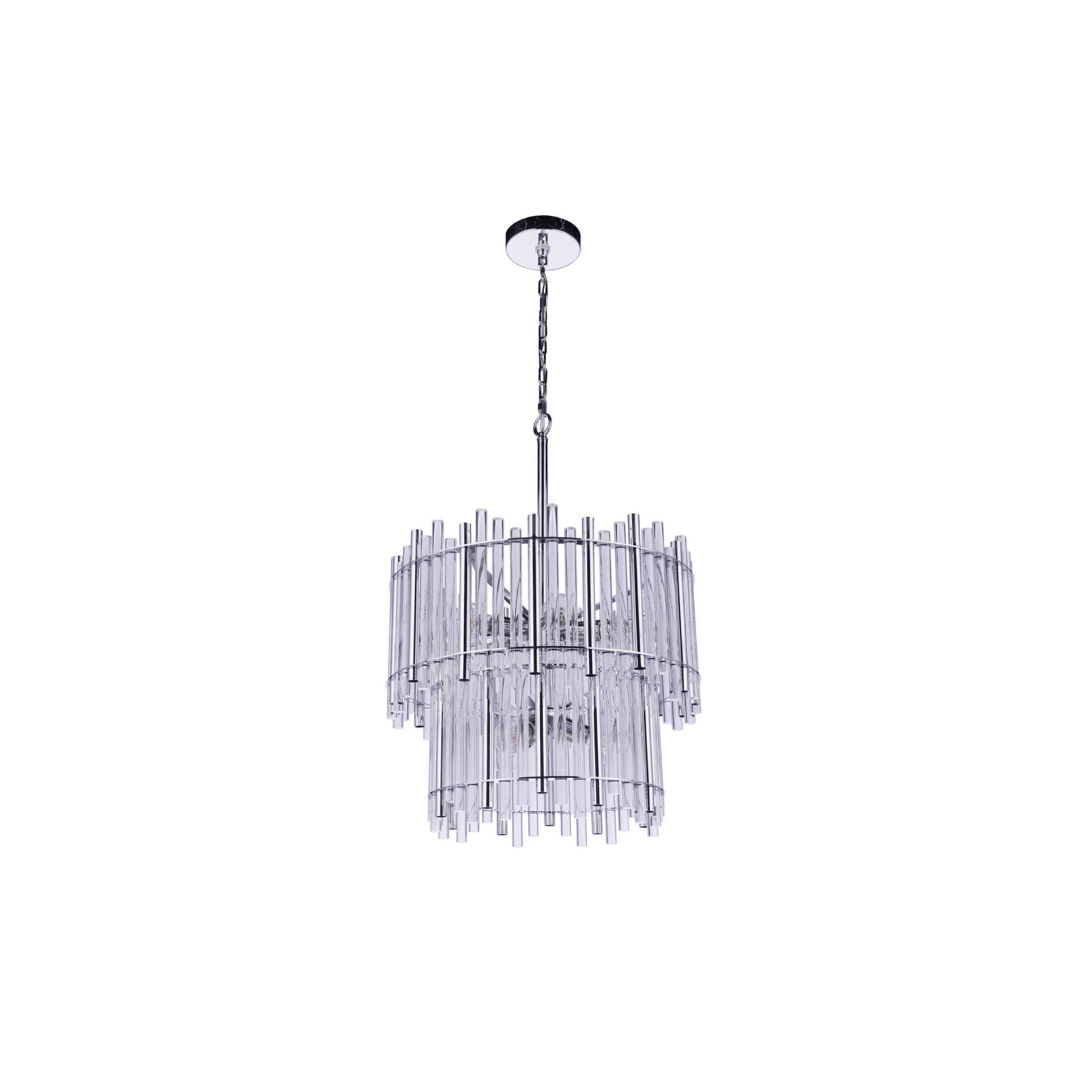 Reveal Chandelier Ceiling Light Silvers/Grays - Orvon Lighting