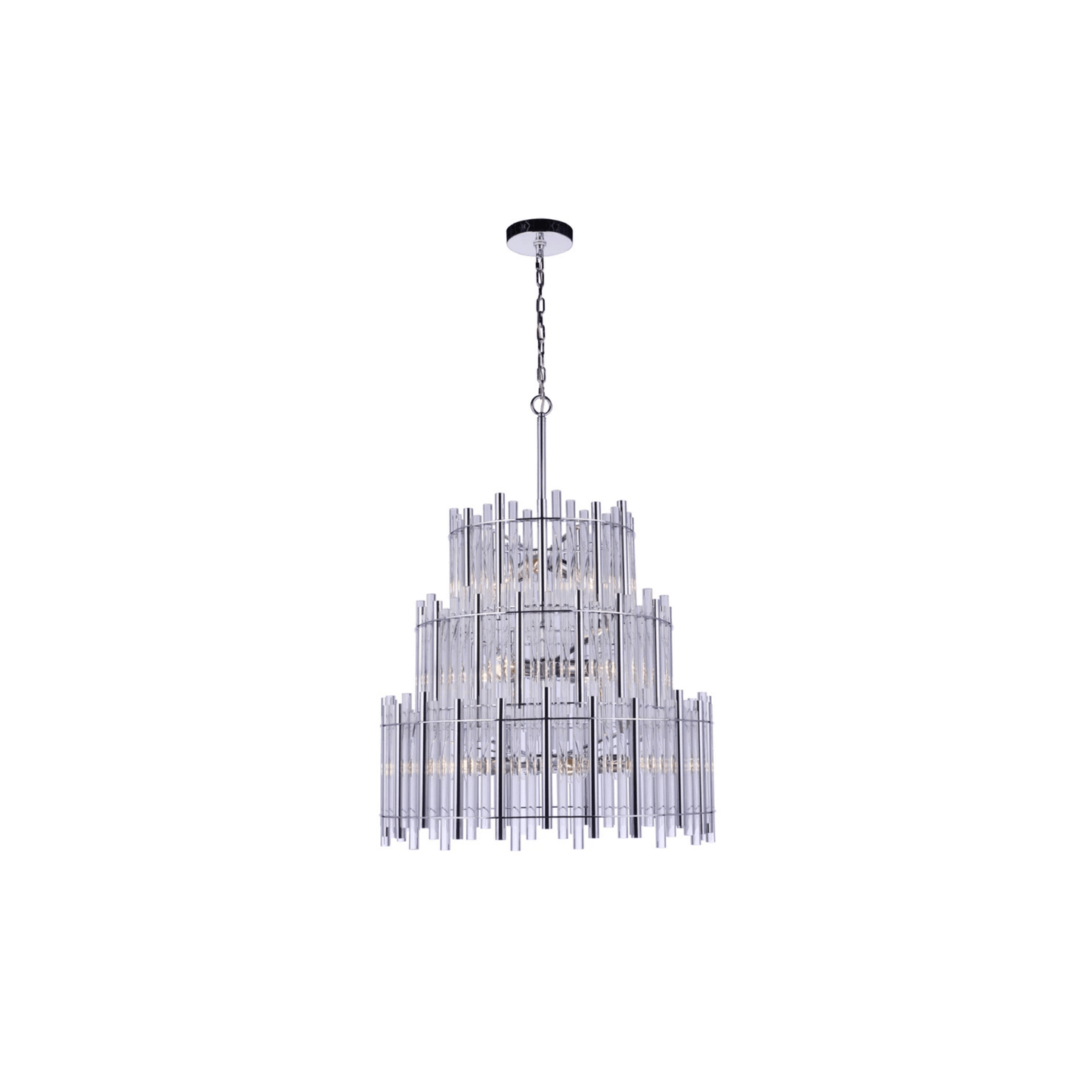 Reveal Chandelier Ceiling Light Silvers/Grays - Orvon Lighting