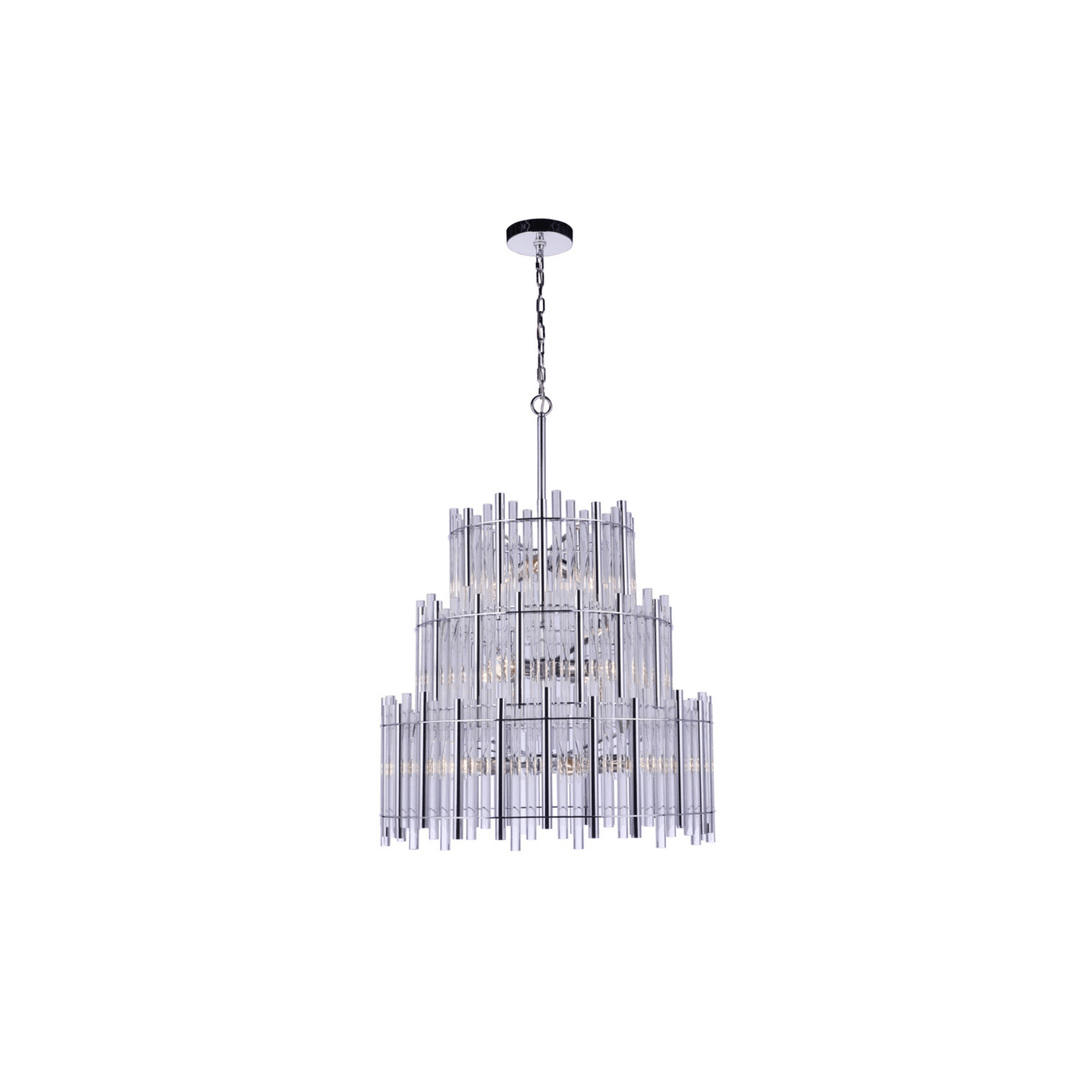 Reveal Chandelier Ceiling Light Silvers/Grays - Orvon Lighting