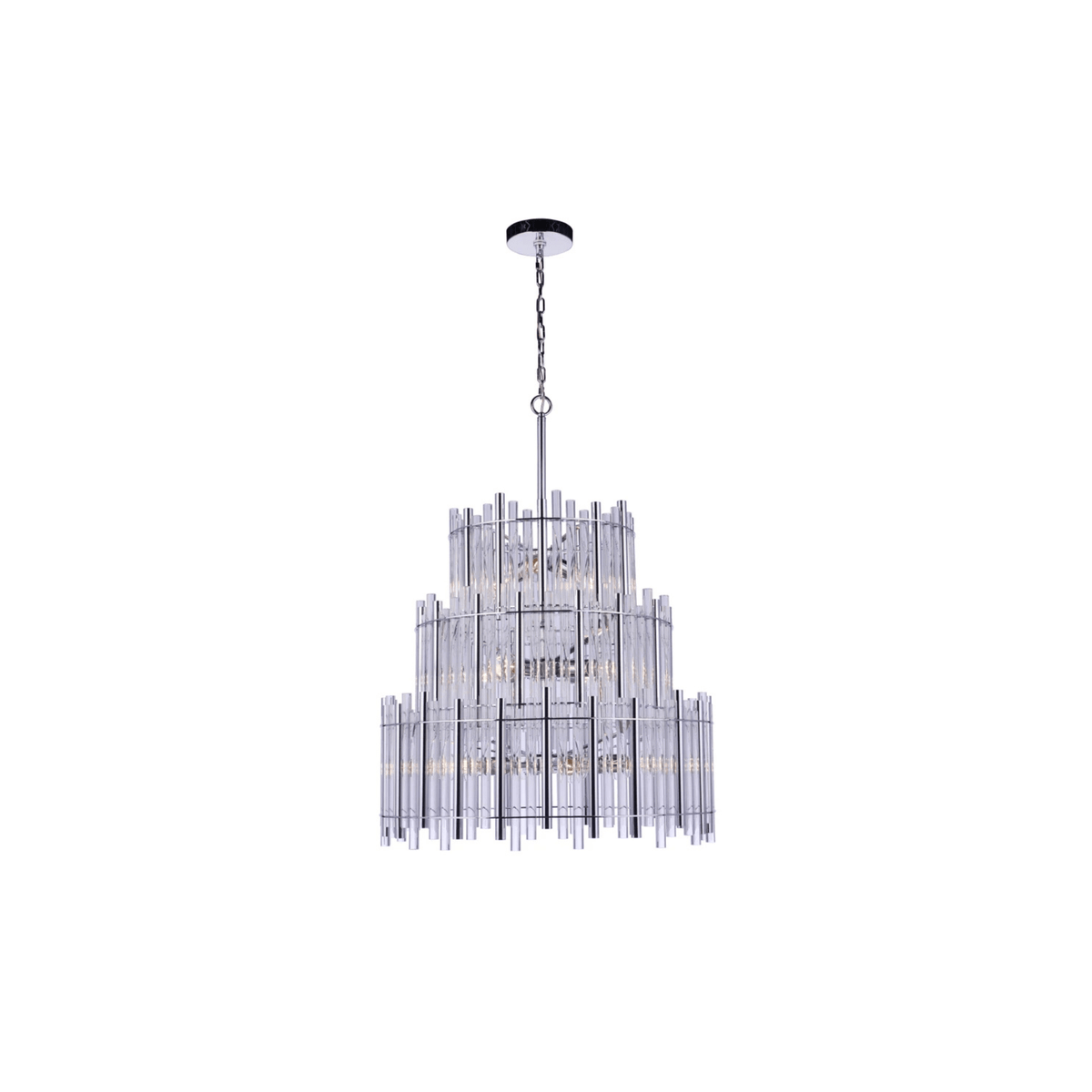 Reveal Chandelier Ceiling Light Silvers/Grays - Orvon Lighting