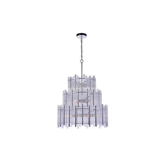 Reveal Chandelier Ceiling Light Silvers/Grays - Orvon Lighting