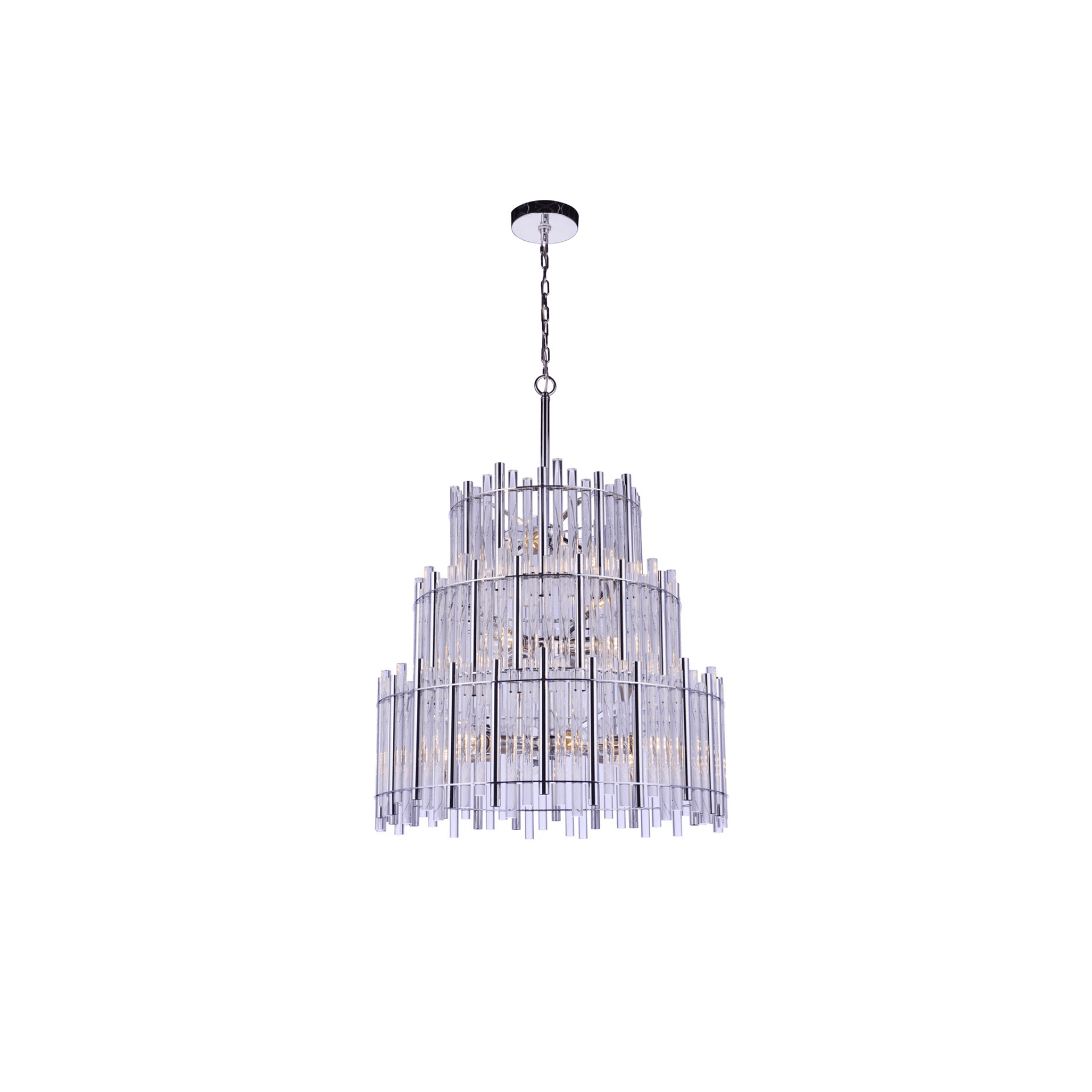 Reveal Chandelier Ceiling Light Silvers/Grays - Orvon Lighting
