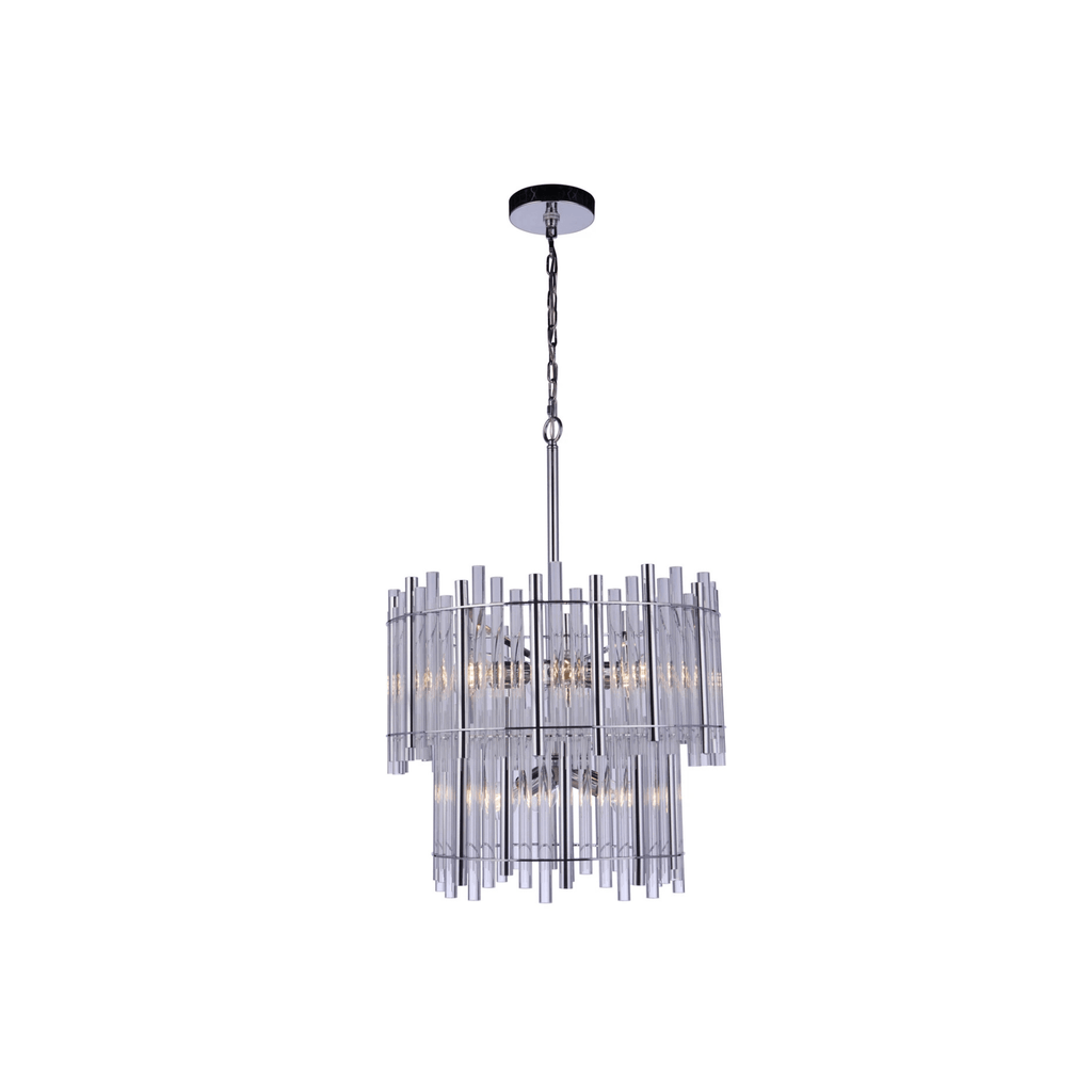 Reveal Chandelier Ceiling Light Silvers/Grays - Orvon Lighting