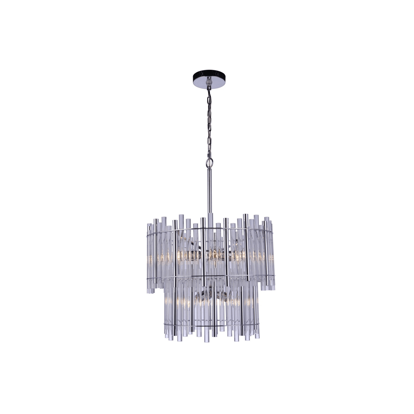 Reveal Chandelier Ceiling Light Silvers/Grays - Orvon Lighting