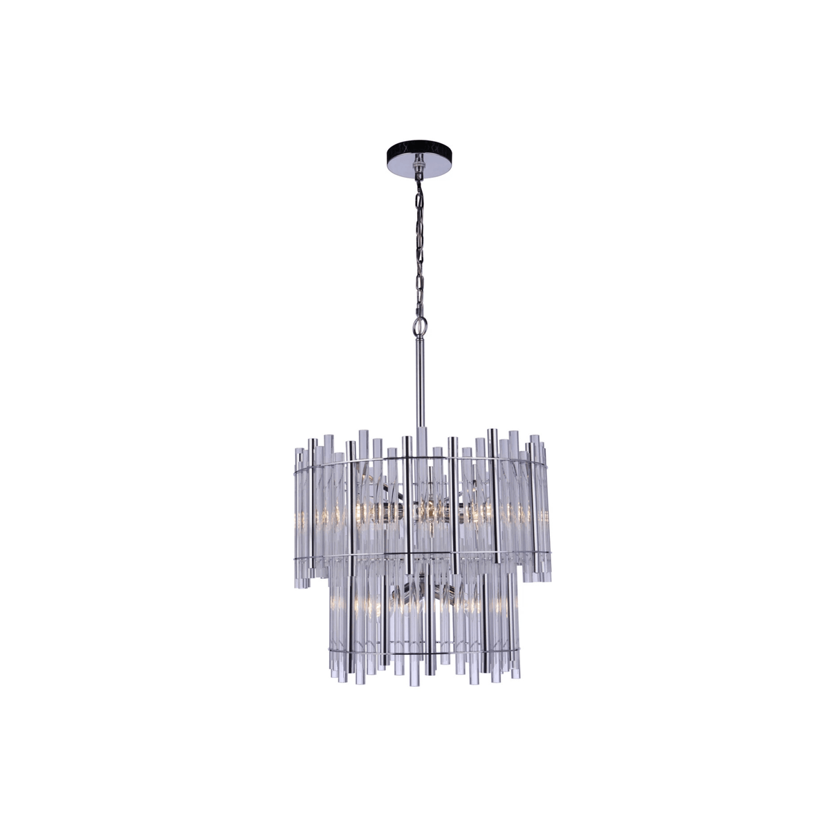 Reveal Chandelier Ceiling Light Silvers/Grays - Orvon Lighting