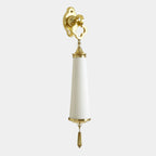 Global Views Quatrefoil Sconce – Brass detail view