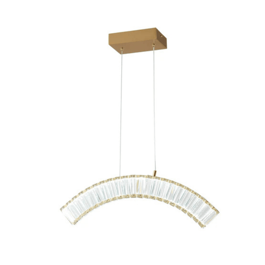 Sanford Single Chandelier Brushed Gold - Orvon Lighting