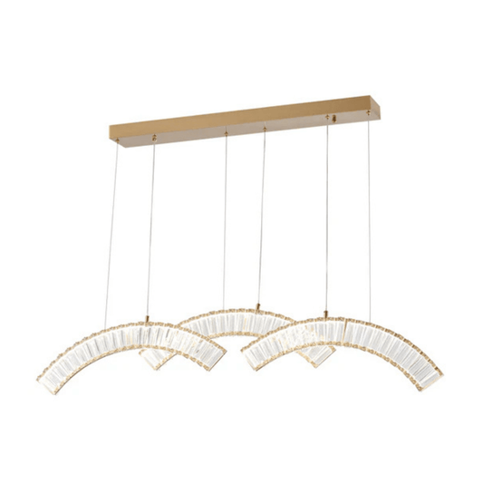 Sanford Triple Chandelier Brushed Gold - Orvon Lighting