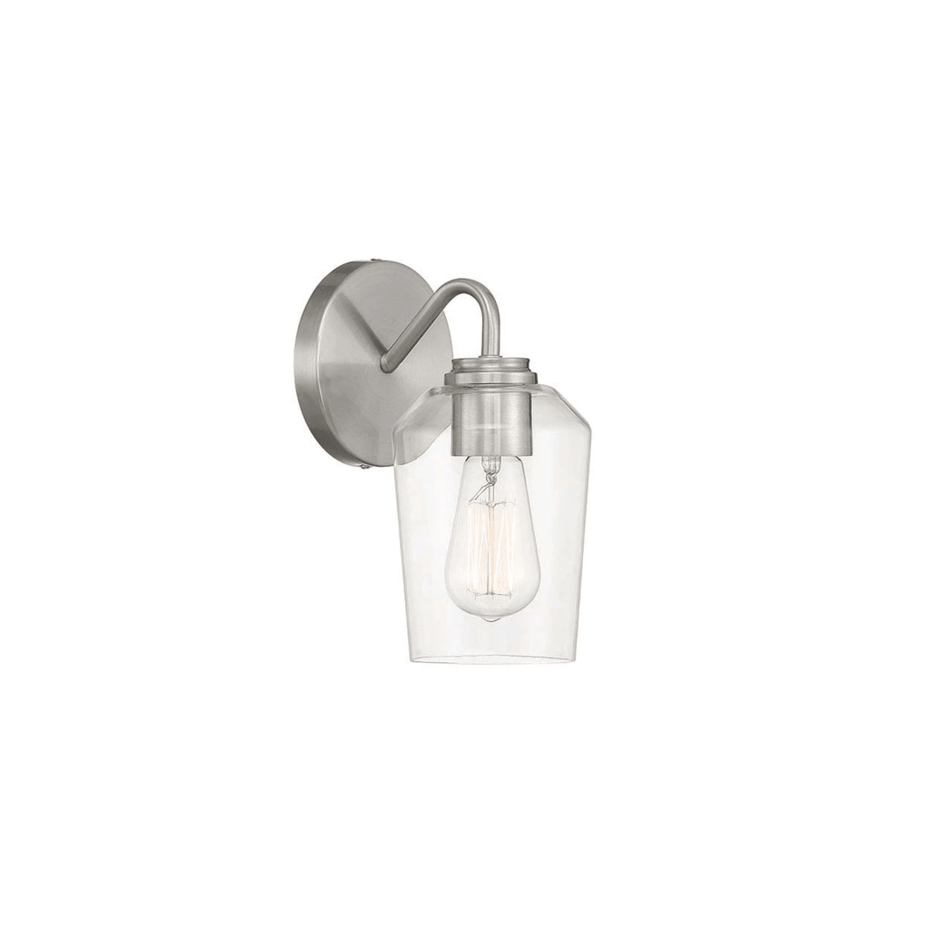 Shayna 1 Light 5 inch Flat Black Wall Sconce Wall Light - Orvon Lighting