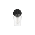 Shayna 1 Light 5 inch Flat Black Wall Sconce Wall Light - Orvon Lighting