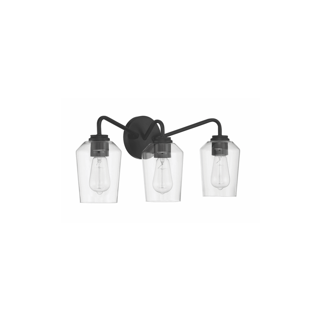 Shayna 3 Light 22 inch Vanity Light Wall Light 56103 - FB - Orvon Lighting
