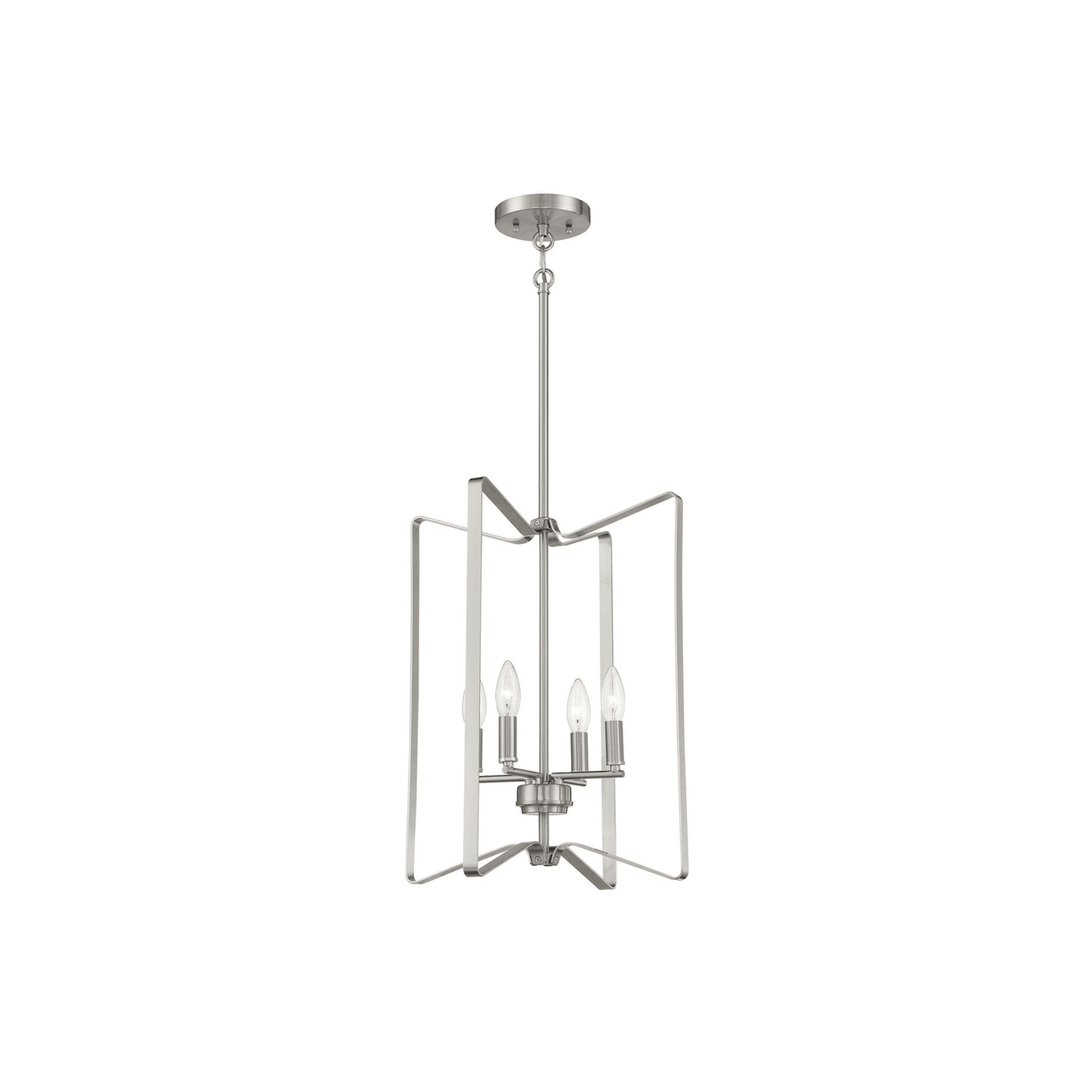 Shayna 4 Light 15 inch Flat Black Foyer Light Ceiling Light - Orvon Lighting