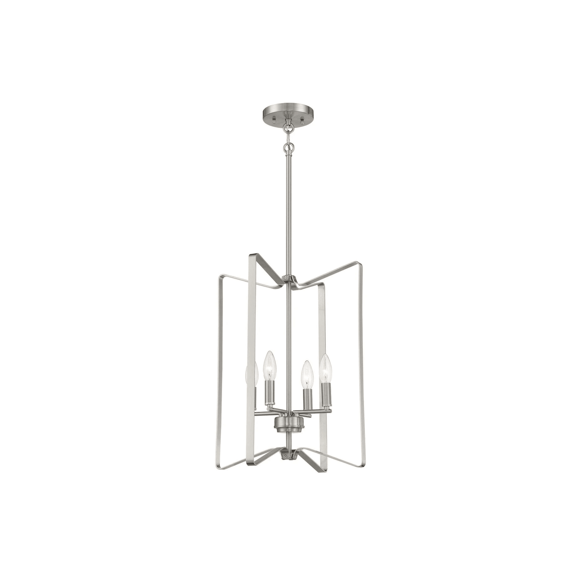 Shayna 4 Light 15 inch Flat Black Foyer Light Ceiling Light - Orvon Lighting