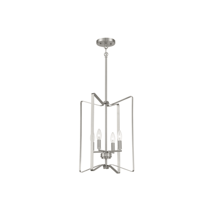 Shayna 4 Light 15 inch Flat Black Foyer Light Ceiling Light - Orvon Lighting