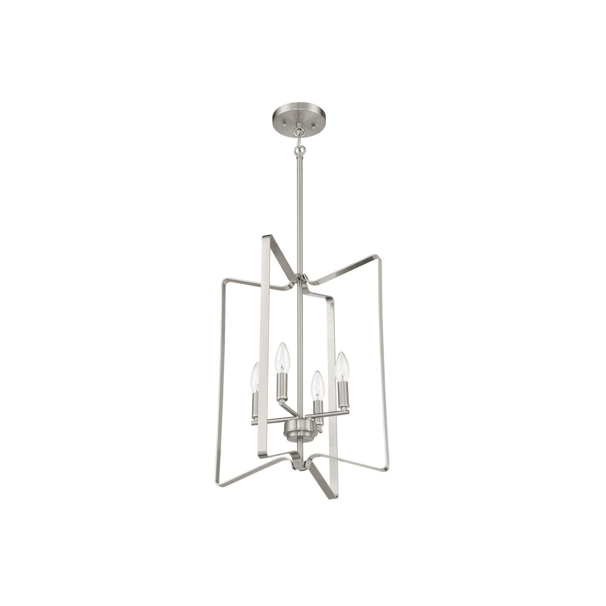 Shayna 4 Light 15 inch Flat Black Foyer Light Ceiling Light - Orvon Lighting