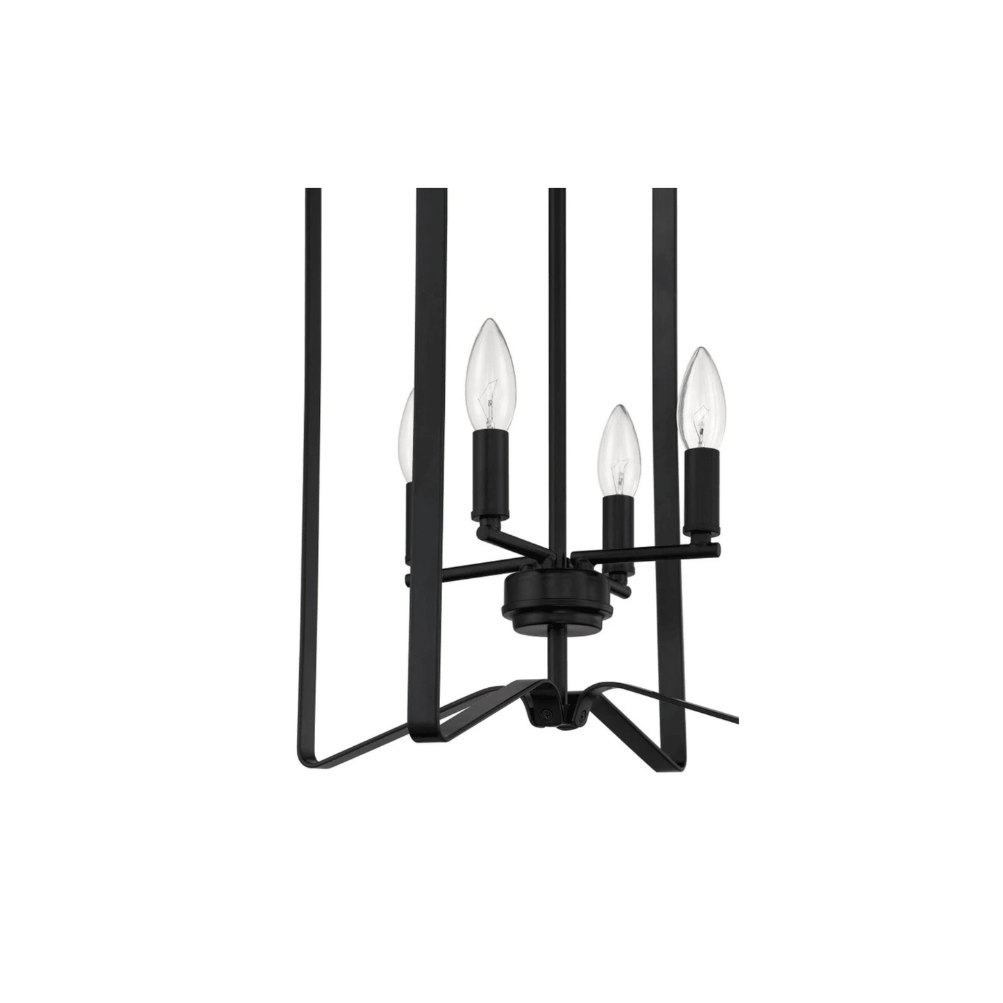 Shayna 4 Light 15 inch Flat Black Foyer Light Ceiling Light - Orvon Lighting